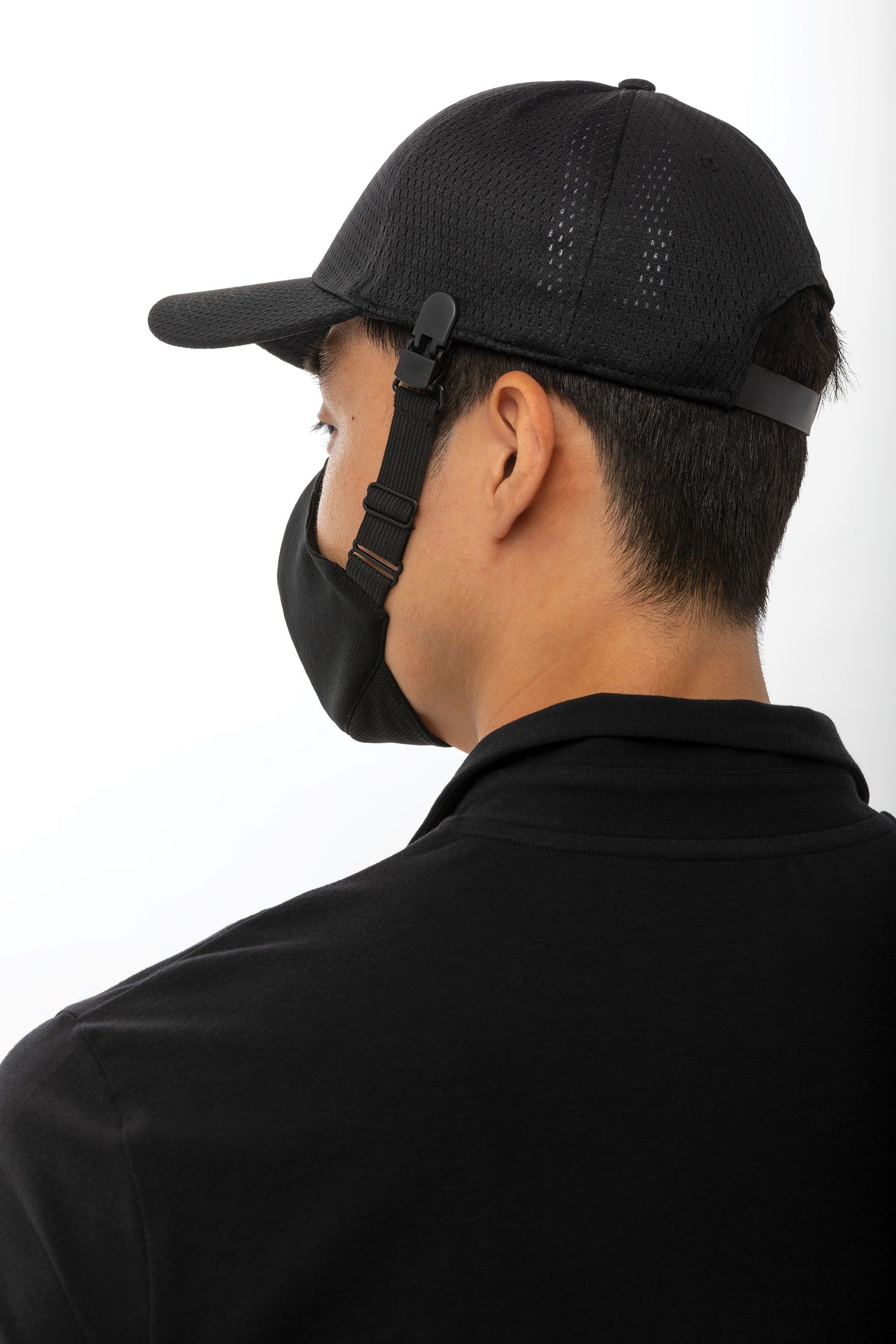 スキルドシリーズ〈FC5〉ブラック 帽子装着型 マスク(6枚入)