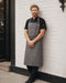 Chef Works (シェフワークス) コーバリス ブラック/スチールグレー クロスハッチ 《ラージ》 胸当てエプロン
