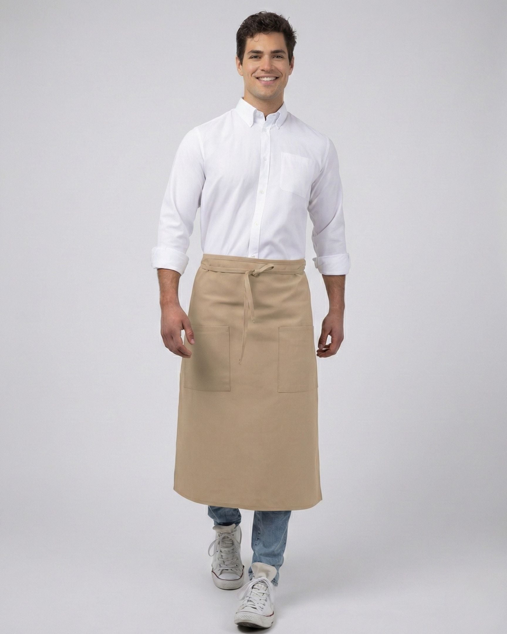 Chef Works (シェフワークス) ツーポケット カーキ ロングサロン（ソムリエ・前掛け）エプロン