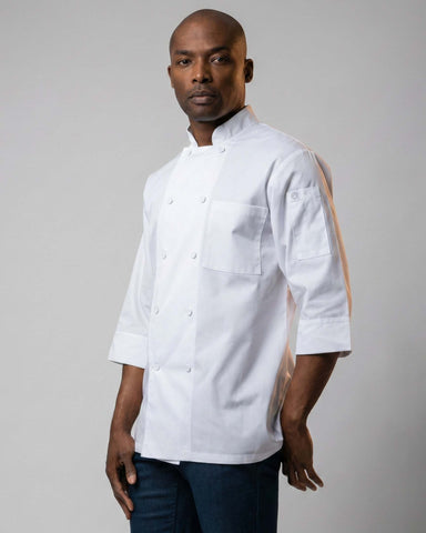 Chef Works (シェフワークス) モロッコ ホワイト 軽量七分袖 コックコート