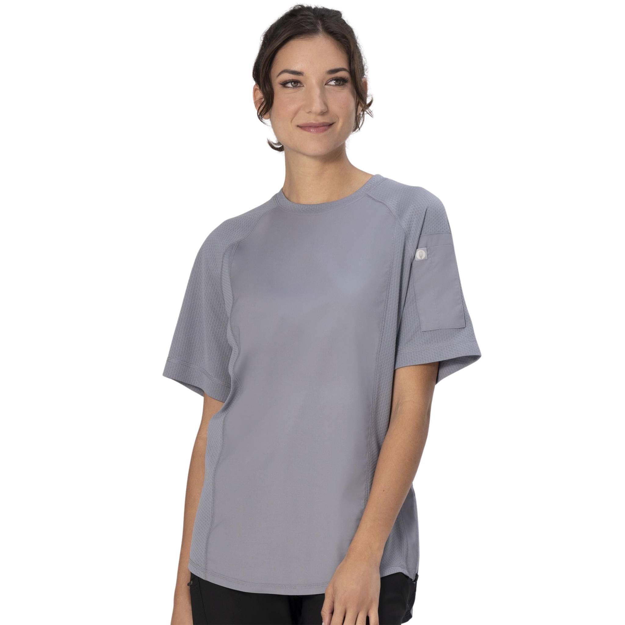 エリーズ」グレー・メッシュTシャツ｜制服｜Chef Works® — Chef Works