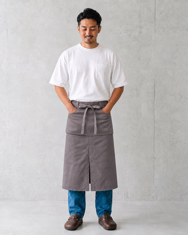 Chef Works (シェフワークス) ノルディック グレー 綿100% キャンバス 《ロング》 サロン（ソムリエ） エプロン