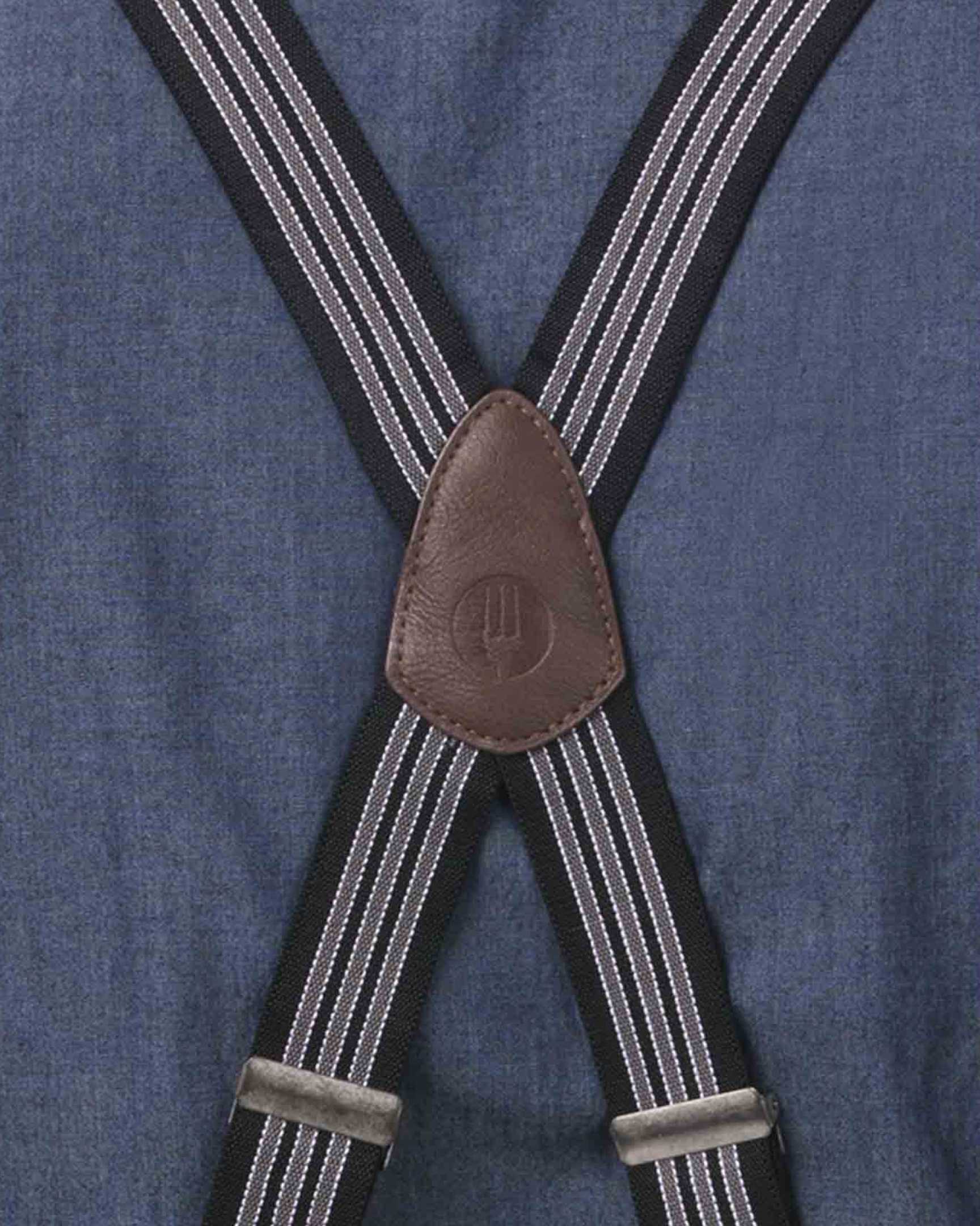 【スナップボタン式】バークレー ジェットブラック デニム  《ラージ》 胸当て エプロン（ブラックグレーサスペンダーセット）