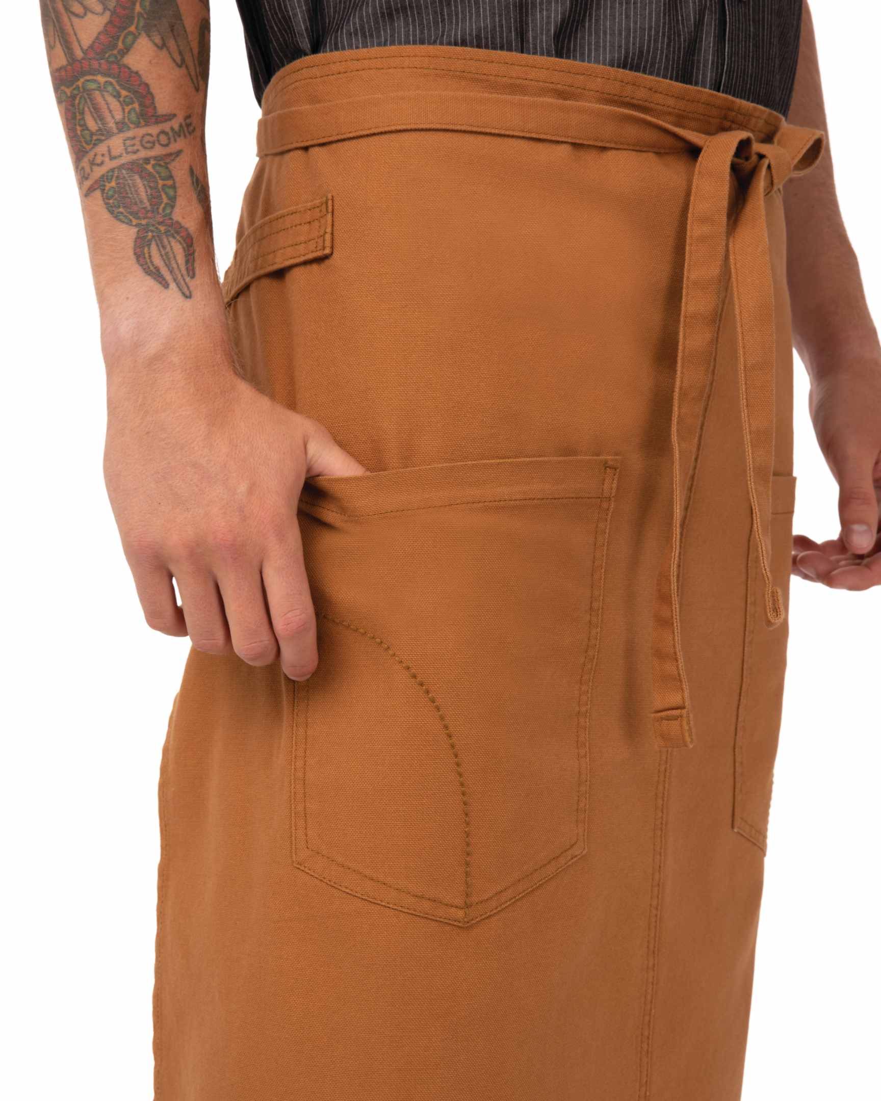 Chef Works (シェフワークス) ロックフォード ナツメグ キャンバス ロング サロン（ソムリエ） エプロン