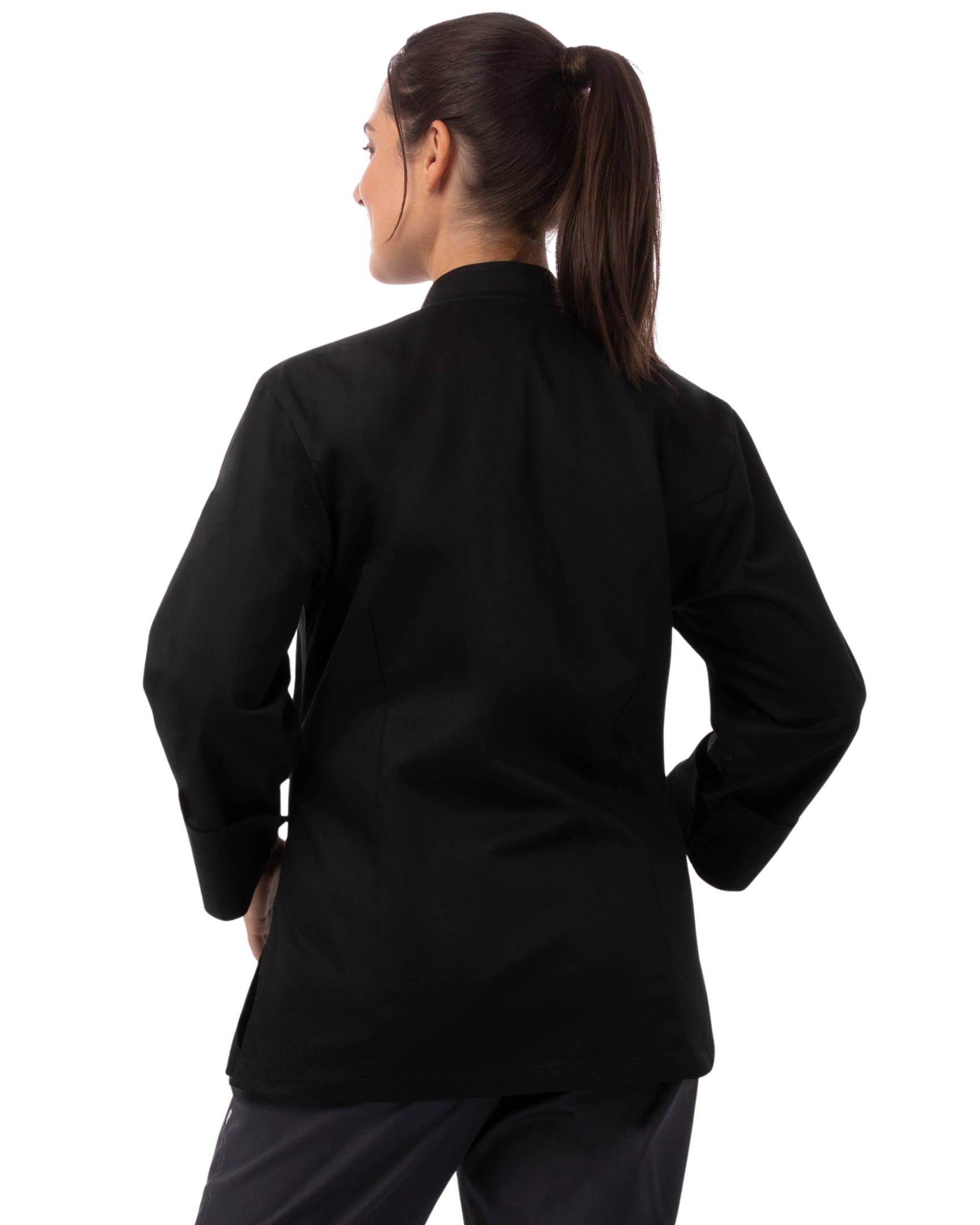 レディース ル・マンズ ブラック 長袖 コックコート｜Chef Works Japan