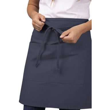 カラー ネイビー ミドル サロン（ハーフビストロエプロン）｜Chef Works Japan