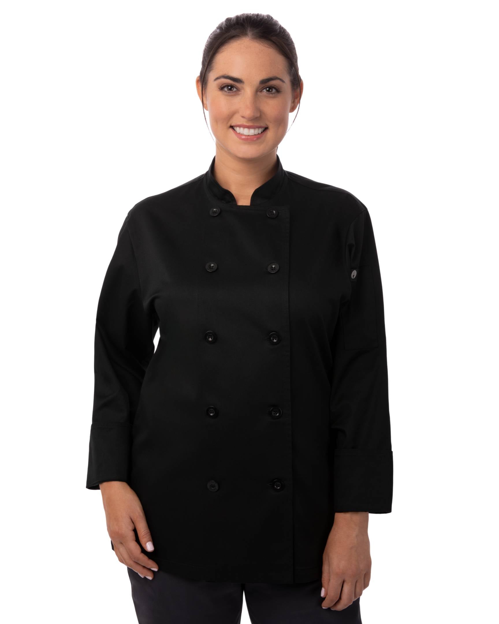 レディース ル・マンズ ブラック 長袖 コックコート｜Chef Works Japan