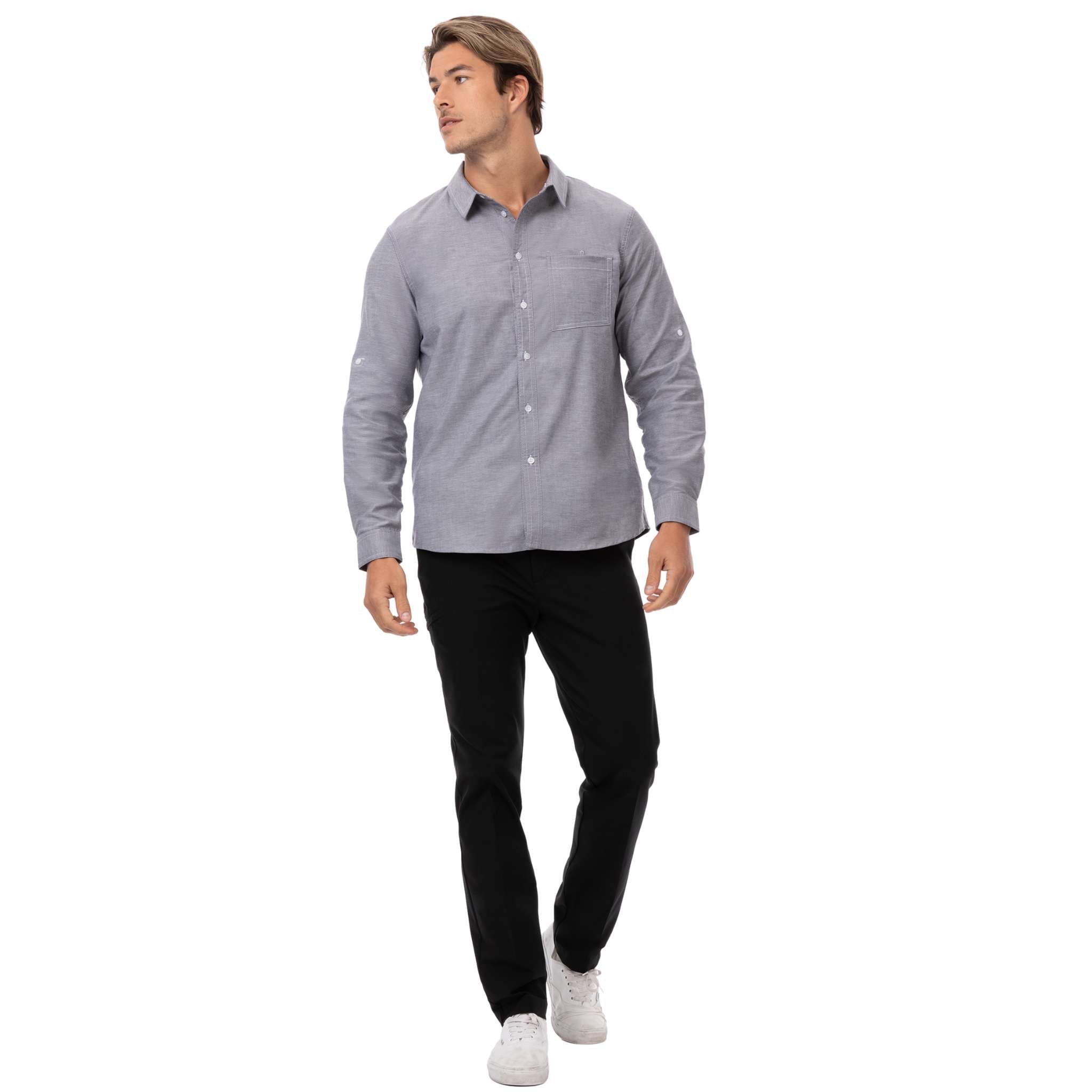 BRIEFING チャコール　フーディシャツ オックスフォードシャツ・チャコール｜飲食店制服｜Chef Works