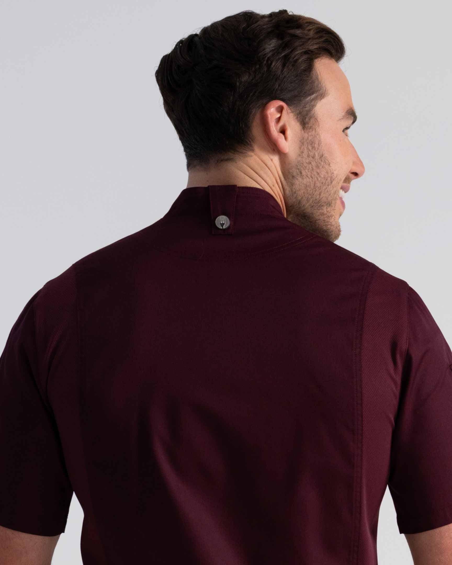 メンズ スプリングフィールド メルロー ジッパー 軽量半袖 コックコート