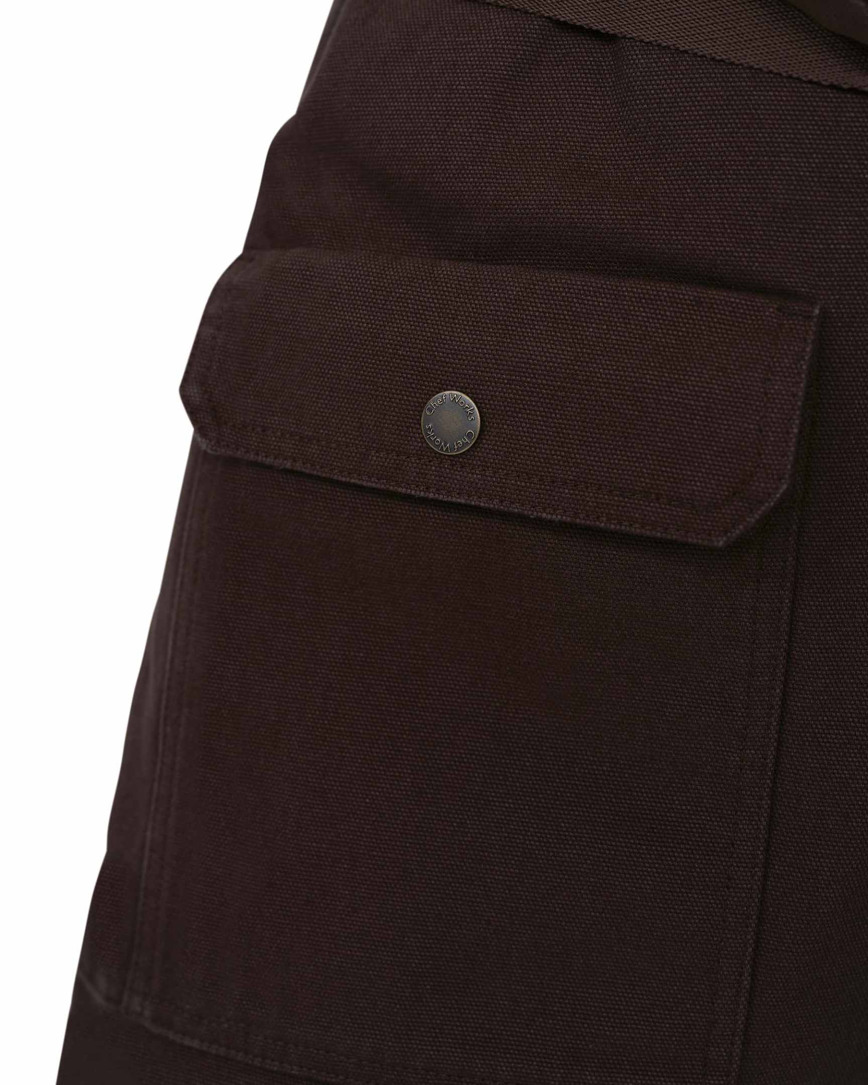 タクティカル 綿100% 厚地キャンバス メスキート（ブラウン） 胸当て エプロン