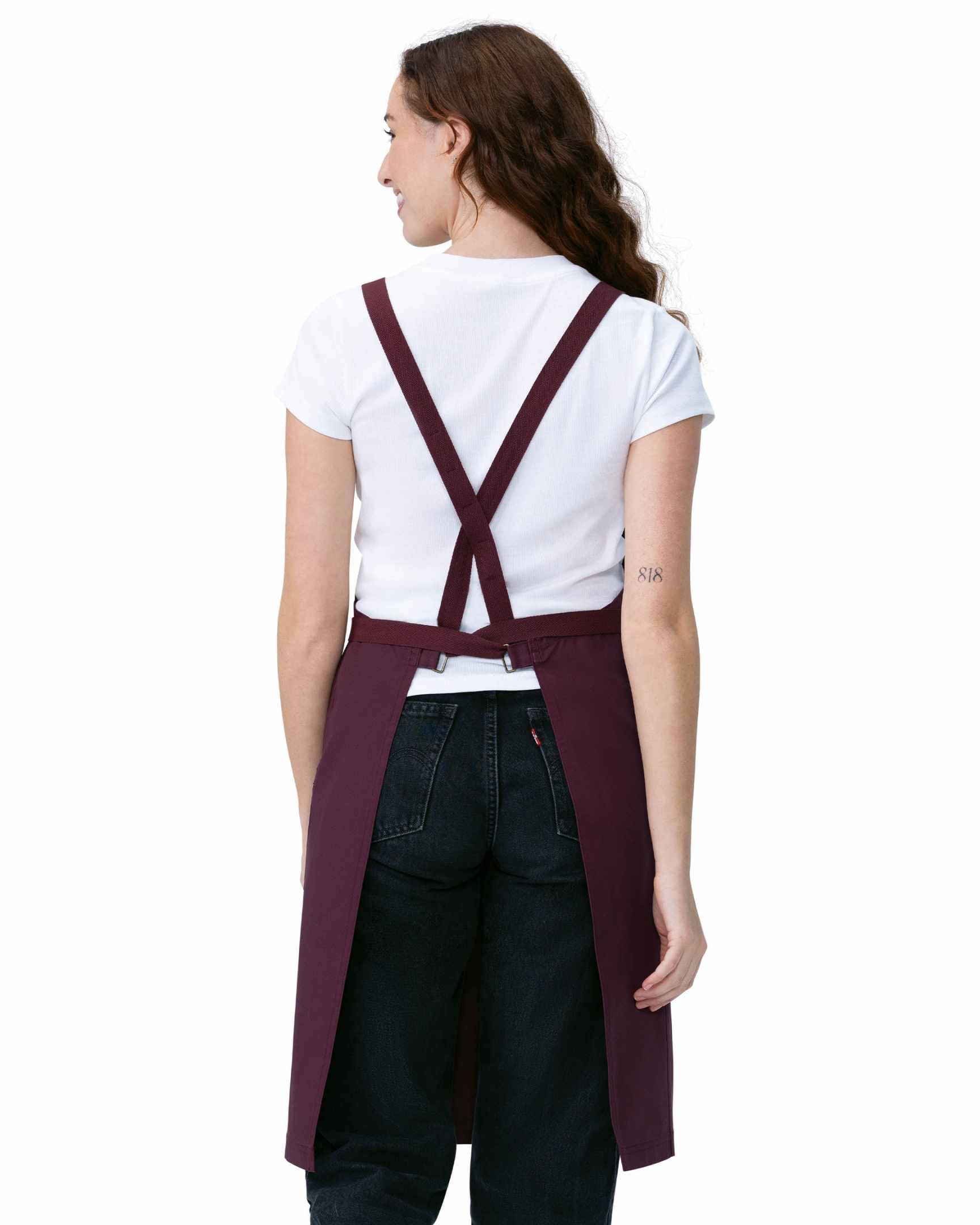 【ストラップでカスタマイズ】ロックハート メルロー キャンバス レギュラー 胸当てエプロン
