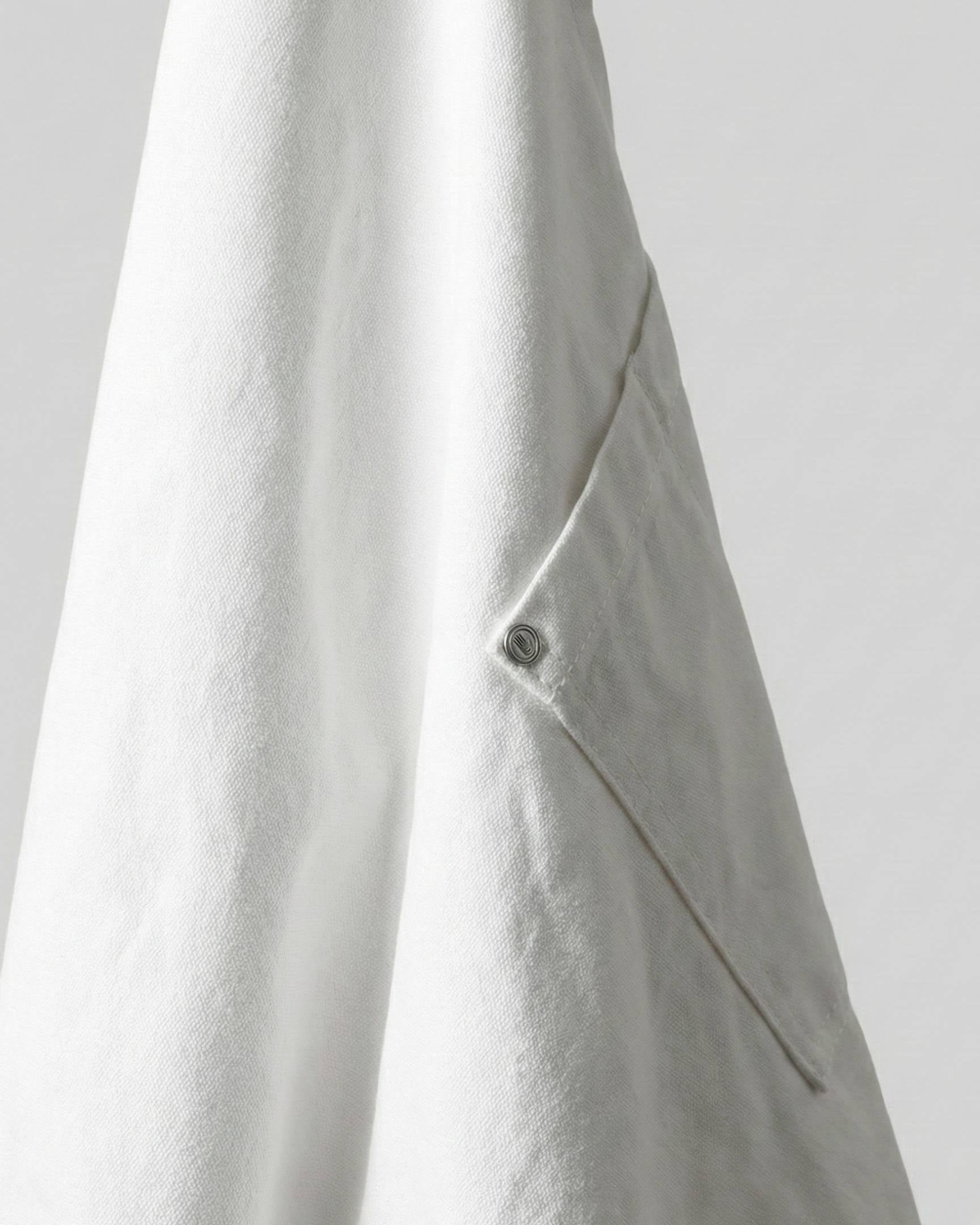 Chef Works (シェフワークス) バイロン ホワイト 綿100% キャンバス クロスバック 胸当て エプロン