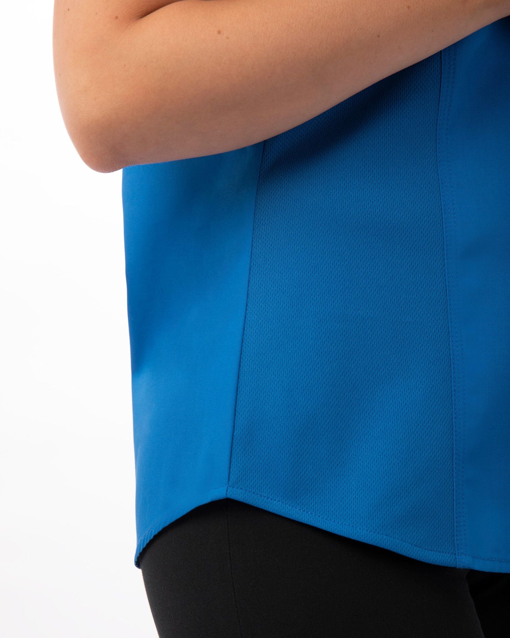 レディース ユニバーサル ブルー   半袖 シャツ｜Chef Works Japan