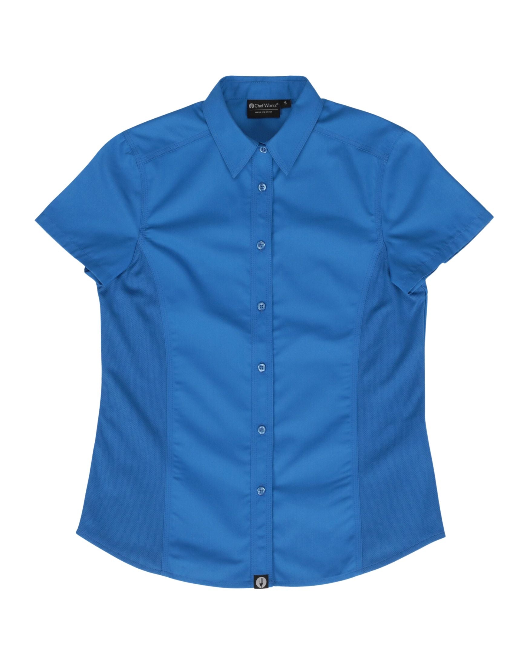 レディース ユニバーサル ブルー   半袖 シャツ｜Chef Works Japan