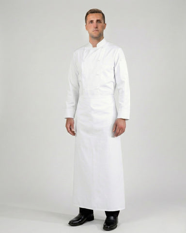 クラシック シェフズ フルレングス ホワイト ロング サロン（ソムリエ・前掛け）エプロン｜Chef Works Japan