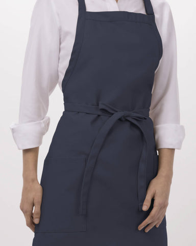 ツーパッチポケット ネイビー 胸当て エプロン｜Chef Works Japan