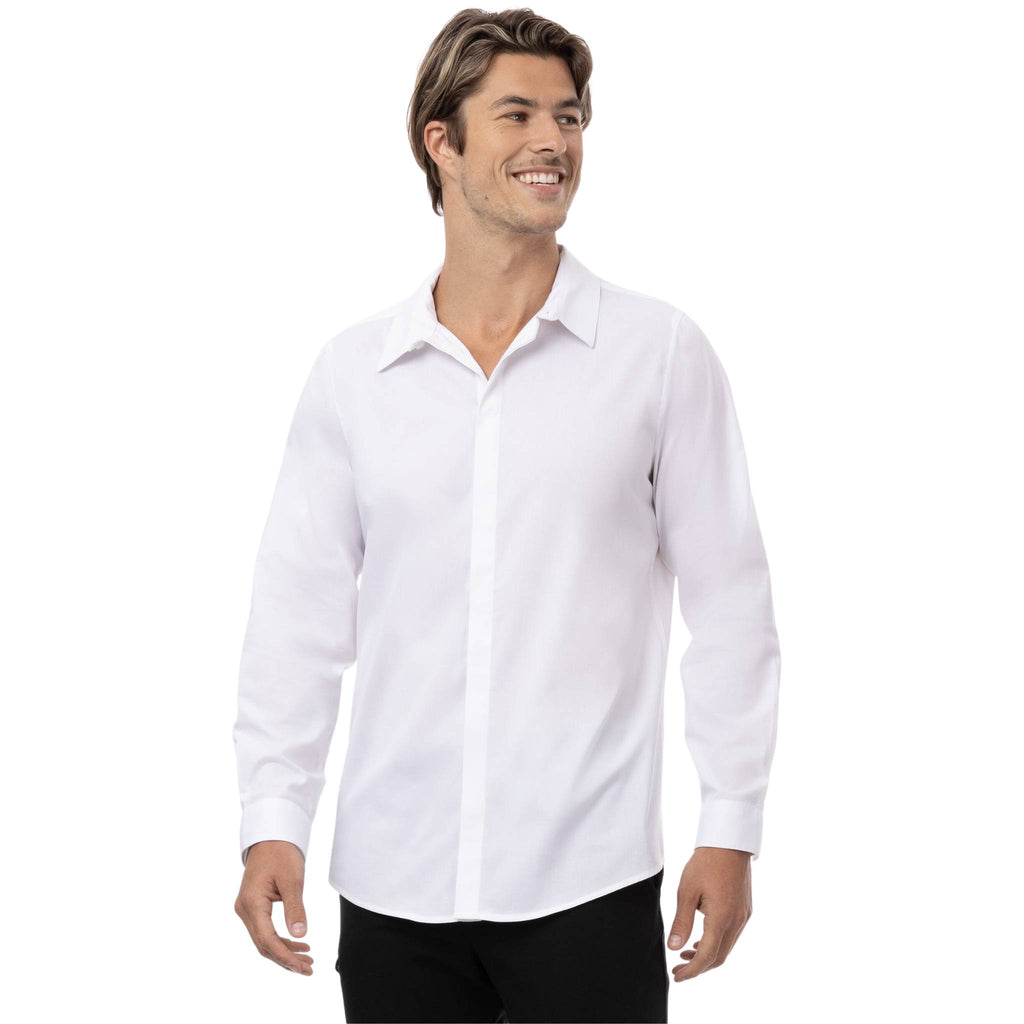 快適「プレミアムフォーマル」長袖ドレスシャツ｜ホワイト ｜Chef