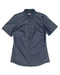 レディース デトロイト インディゴブルー スナップボタン 軽量デニム 半袖 シャツ｜Chef Works Japan