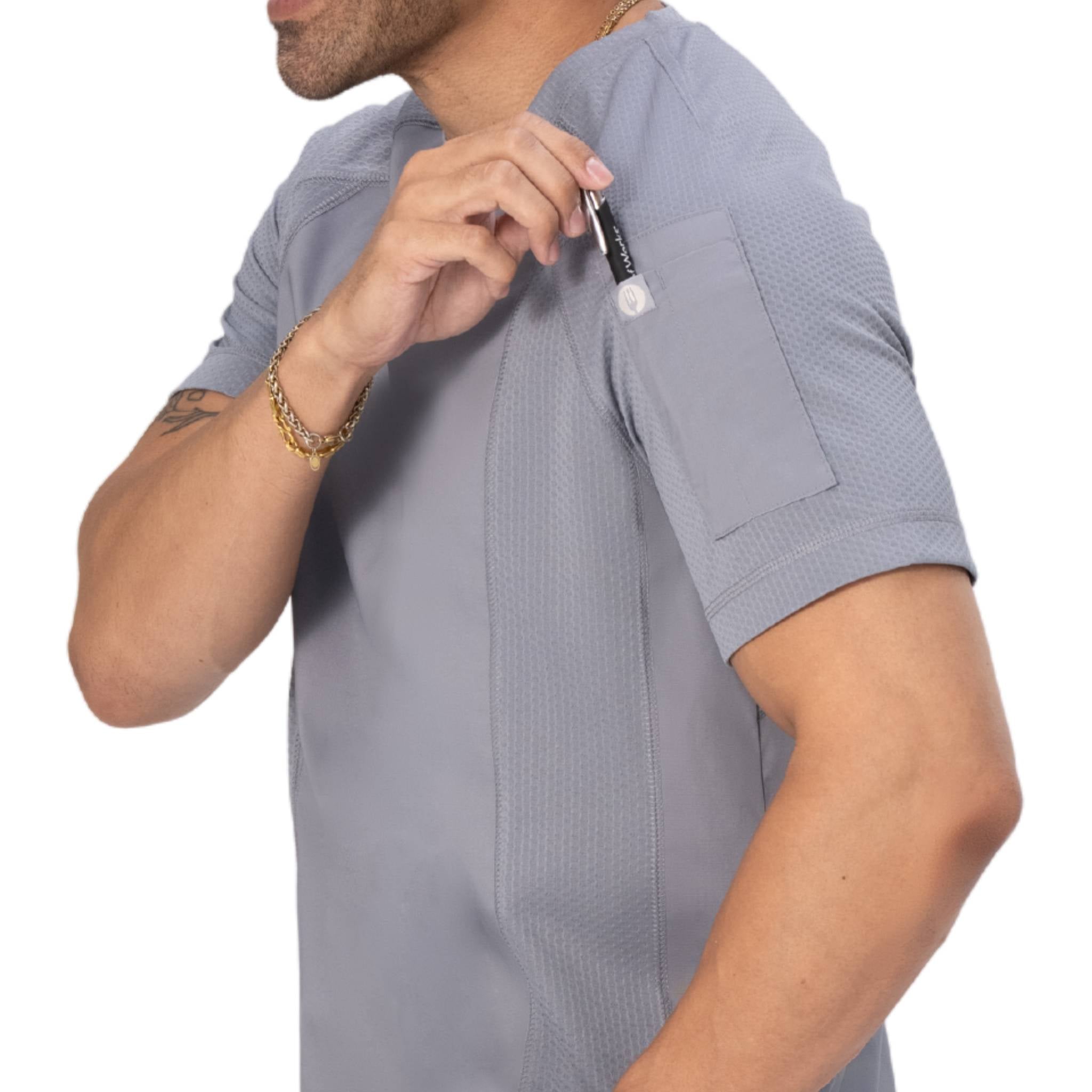 エリーズ」グレー・メッシュTシャツ｜制服｜Chef Works® — Chef Works