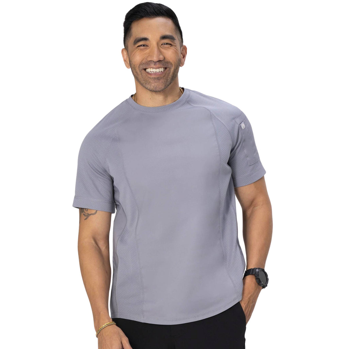 エリーズ」グレー・メッシュTシャツ｜制服｜Chef Works® — Chef Works 