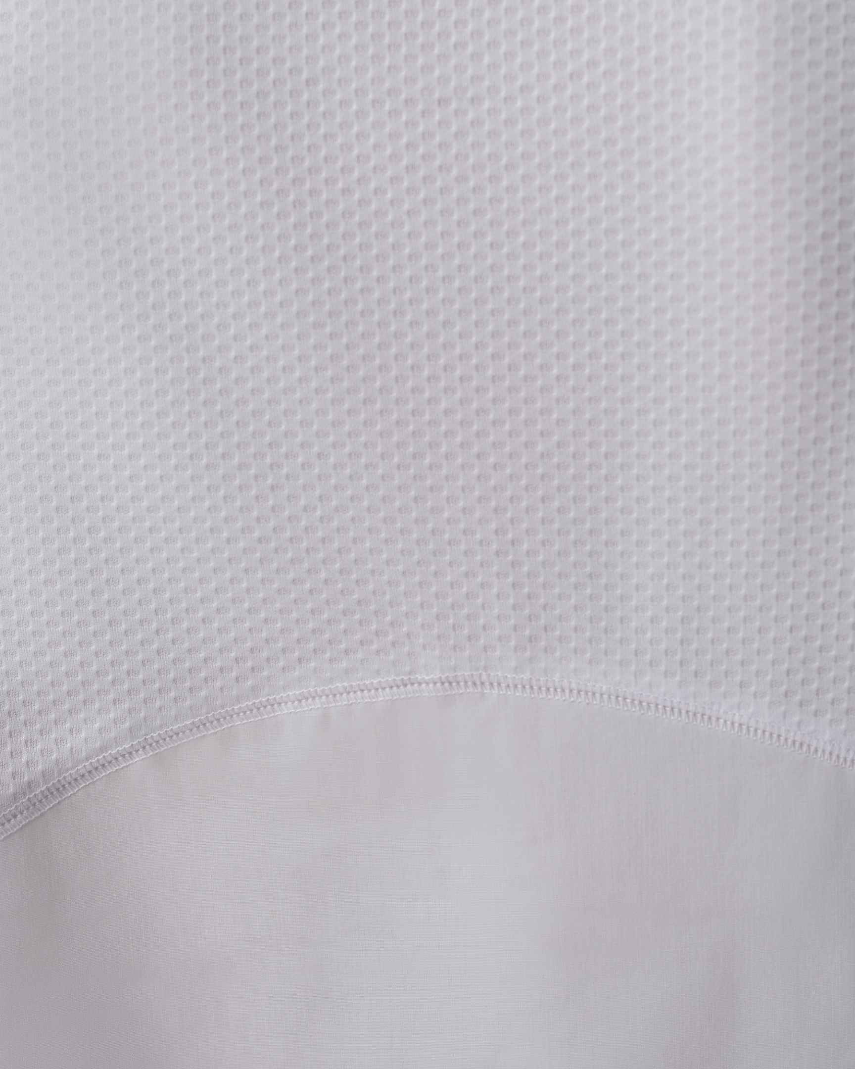 ユニセックス エリーズ ホワイト クルーネック Tシャツ（半袖・メッシュ）