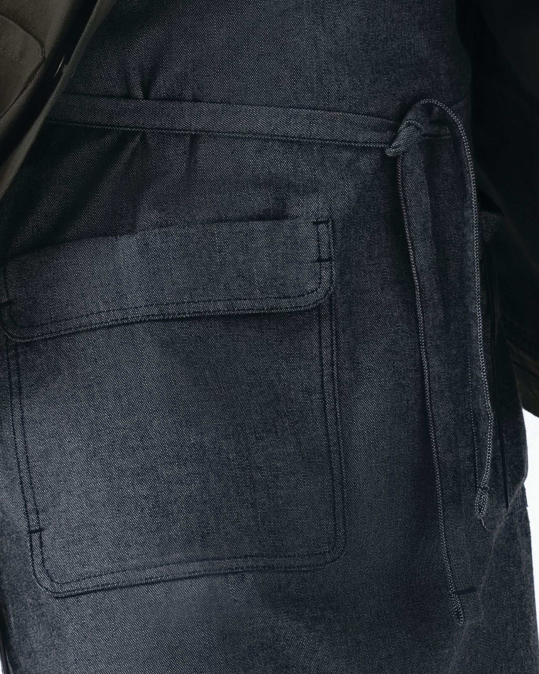 ユーティリティ 綿100% オックスフォード ブラック ナチュラル 《レギュラー》 胸当て エプロン｜Chef Works Japan