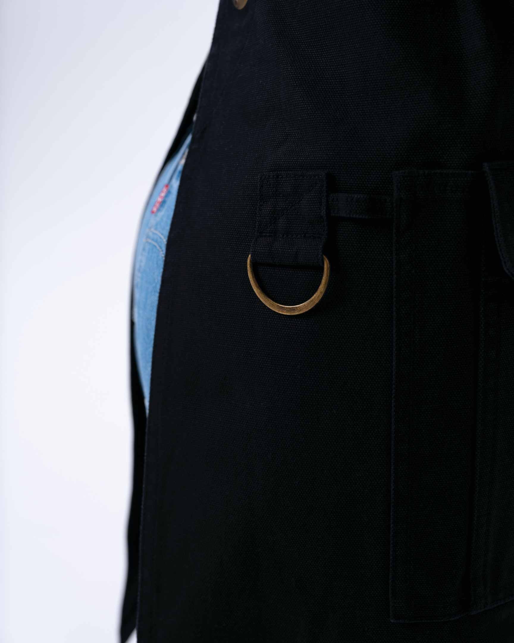 タクティカル 綿100% 厚地キャンバス ブラック 胸当て エプロン｜Chef Works Japan