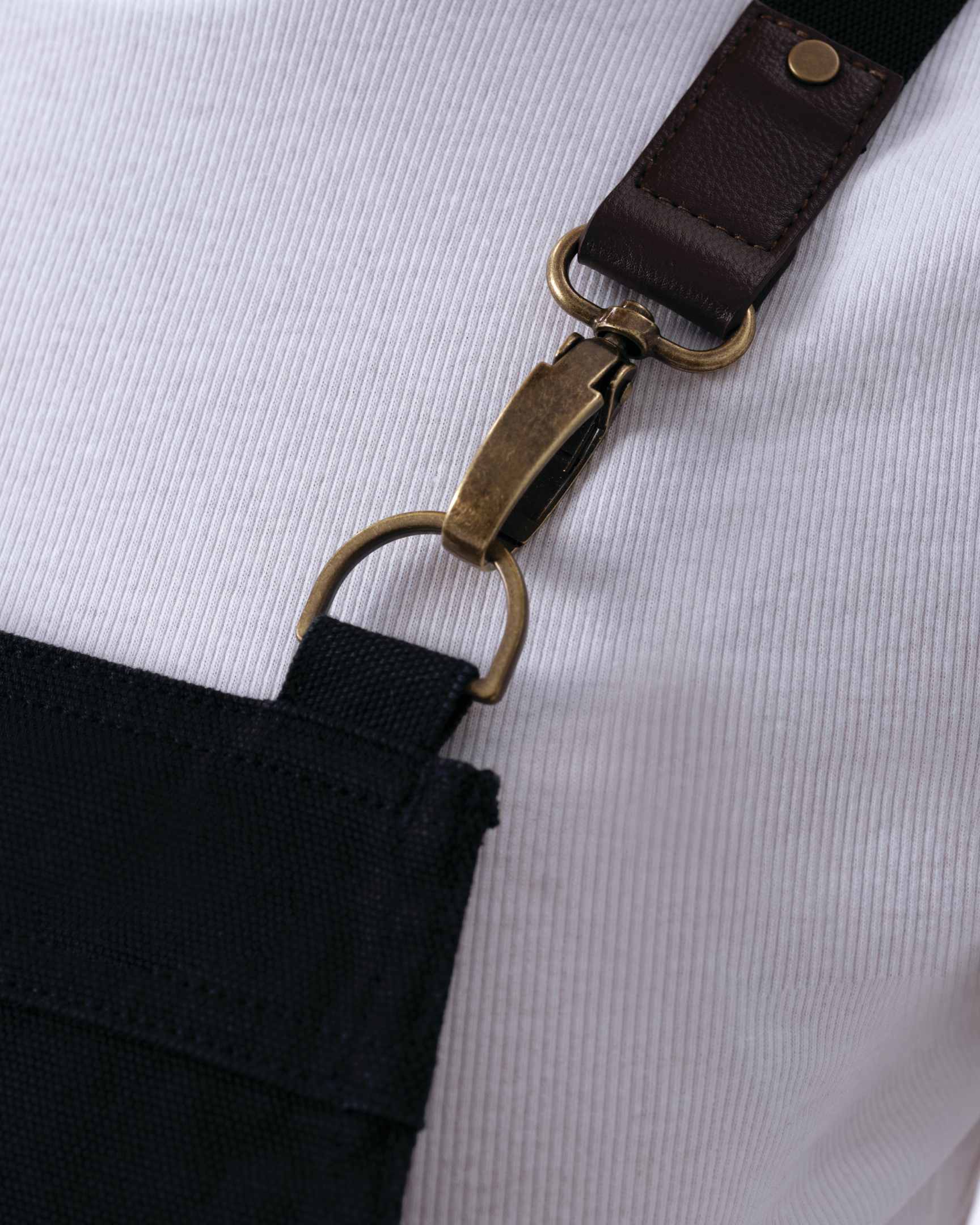 タクティカル 綿100% 厚地キャンバス ブラック 胸当て エプロン｜Chef Works Japan