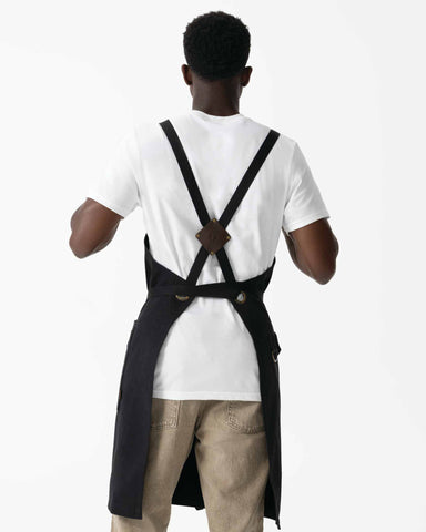 タクティカル 綿100% 厚地キャンバス ブラック 胸当て エプロン｜Chef Works Japan