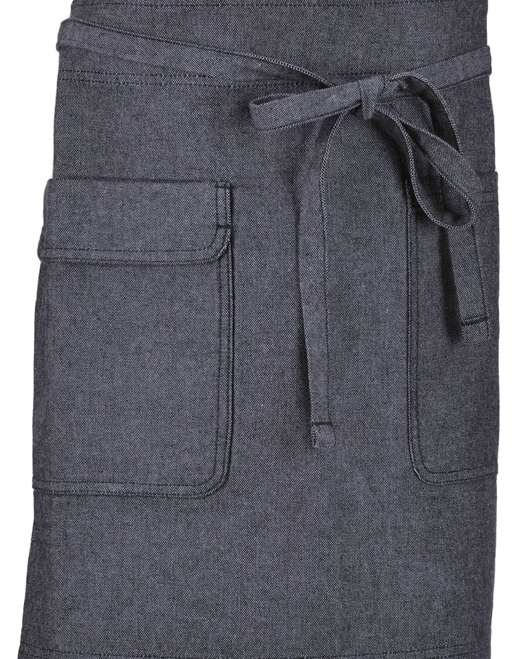 ユーティリティ 綿100% オックスフォード ネイビー ナチュラル ミドル サロン（前掛け） エプロン｜Chef Works Japan