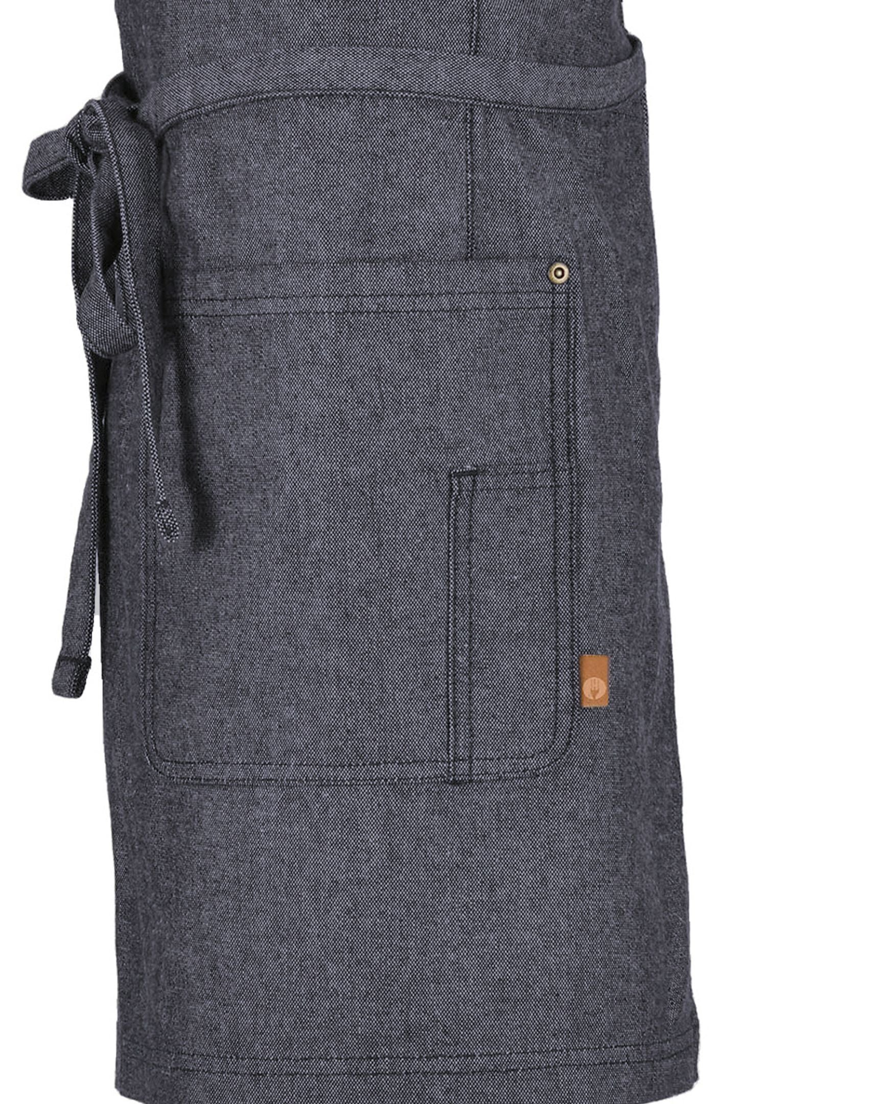 ユーティリティ 綿100% オックスフォード ネイビー ナチュラル ミドル サロン（前掛け） エプロン｜Chef Works Japan