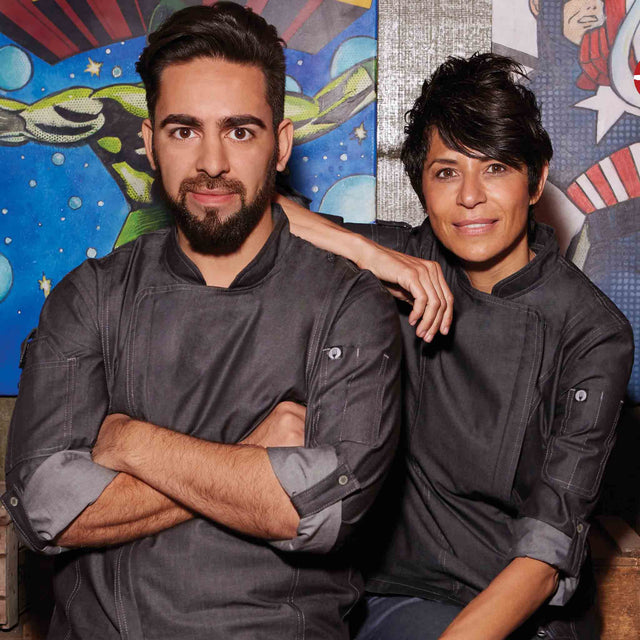 軽量 デニム コックコート Chef Works (シェフワークス) 