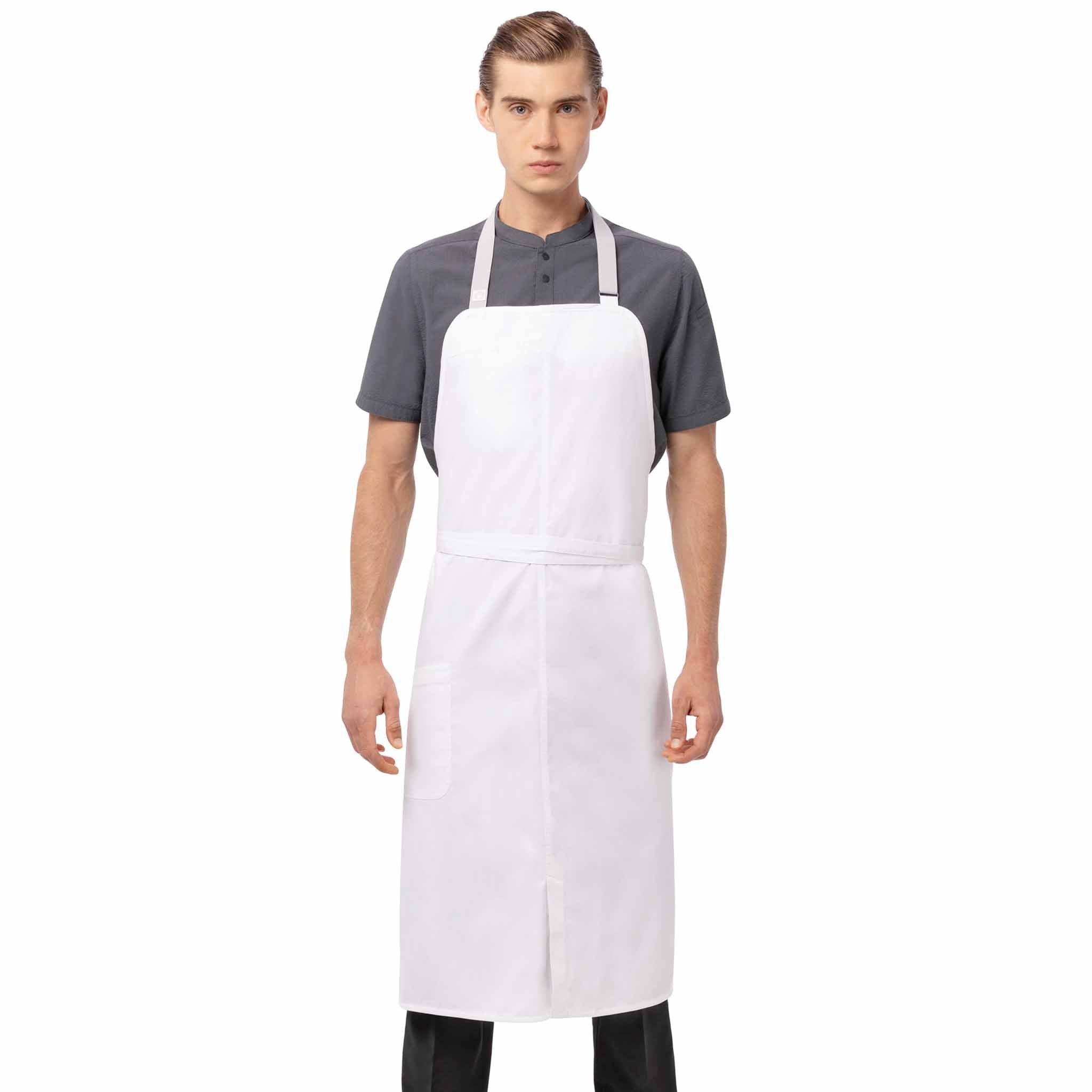 大判・ホワイト・胸当てエプロン「ブリオ」Chef Works® — Chef