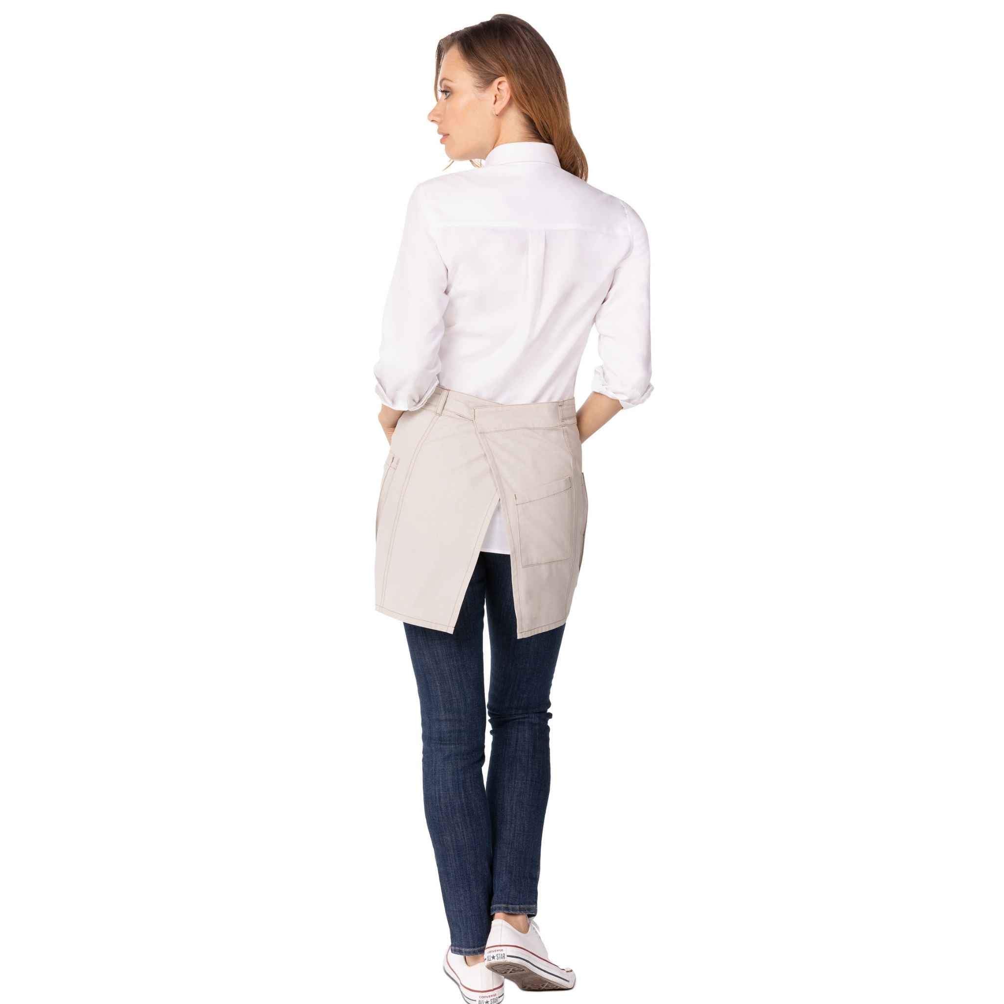 メッドフォード ナチュラル クロスハッチ 《ミドル》 サロン エプロン