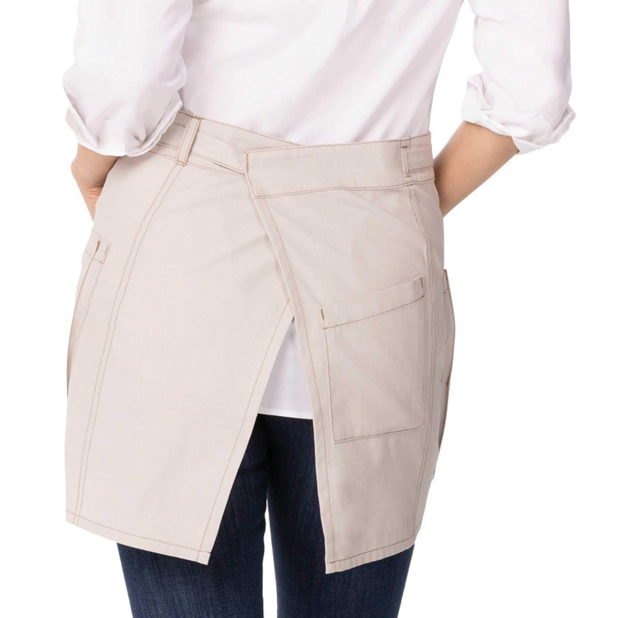 メッドフォード ナチュラル クロスハッチ 《ミドル》 サロン エプロン