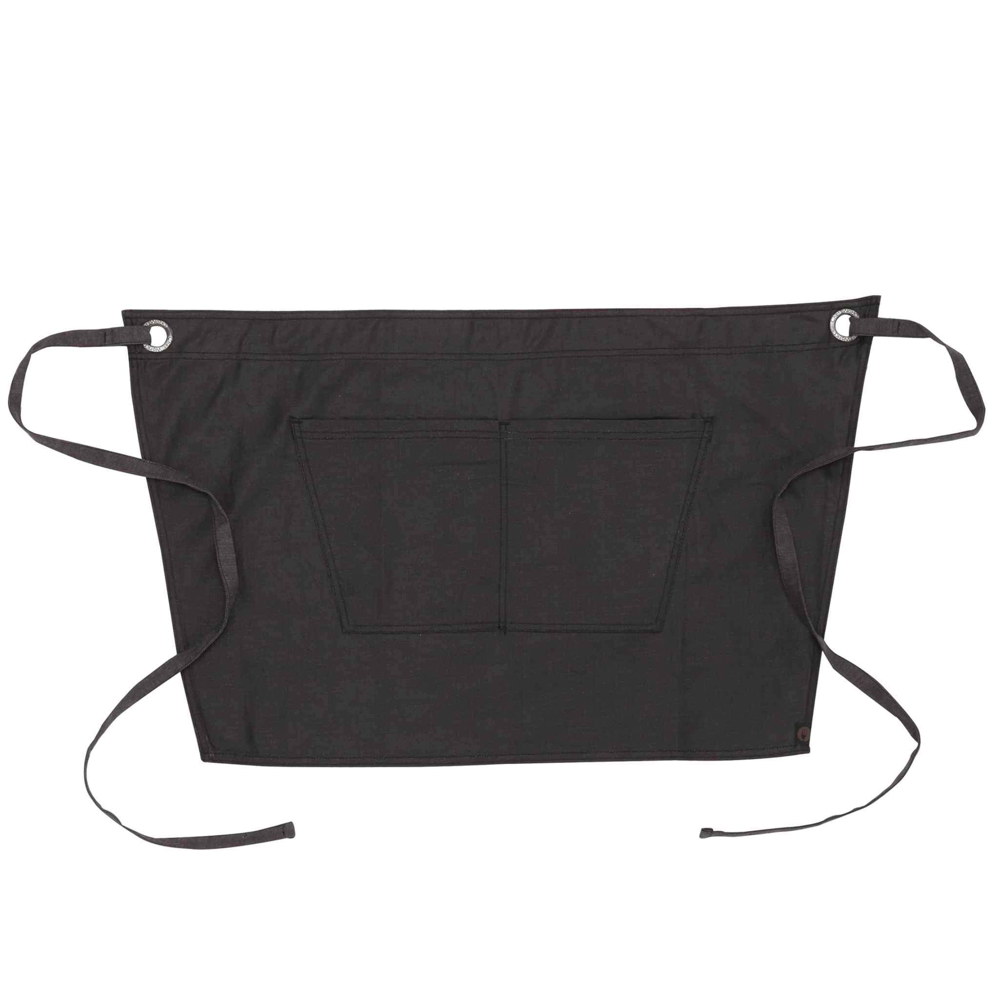 ボルダー ブラックパープル ワックスデニム ミドル サロン エプロン