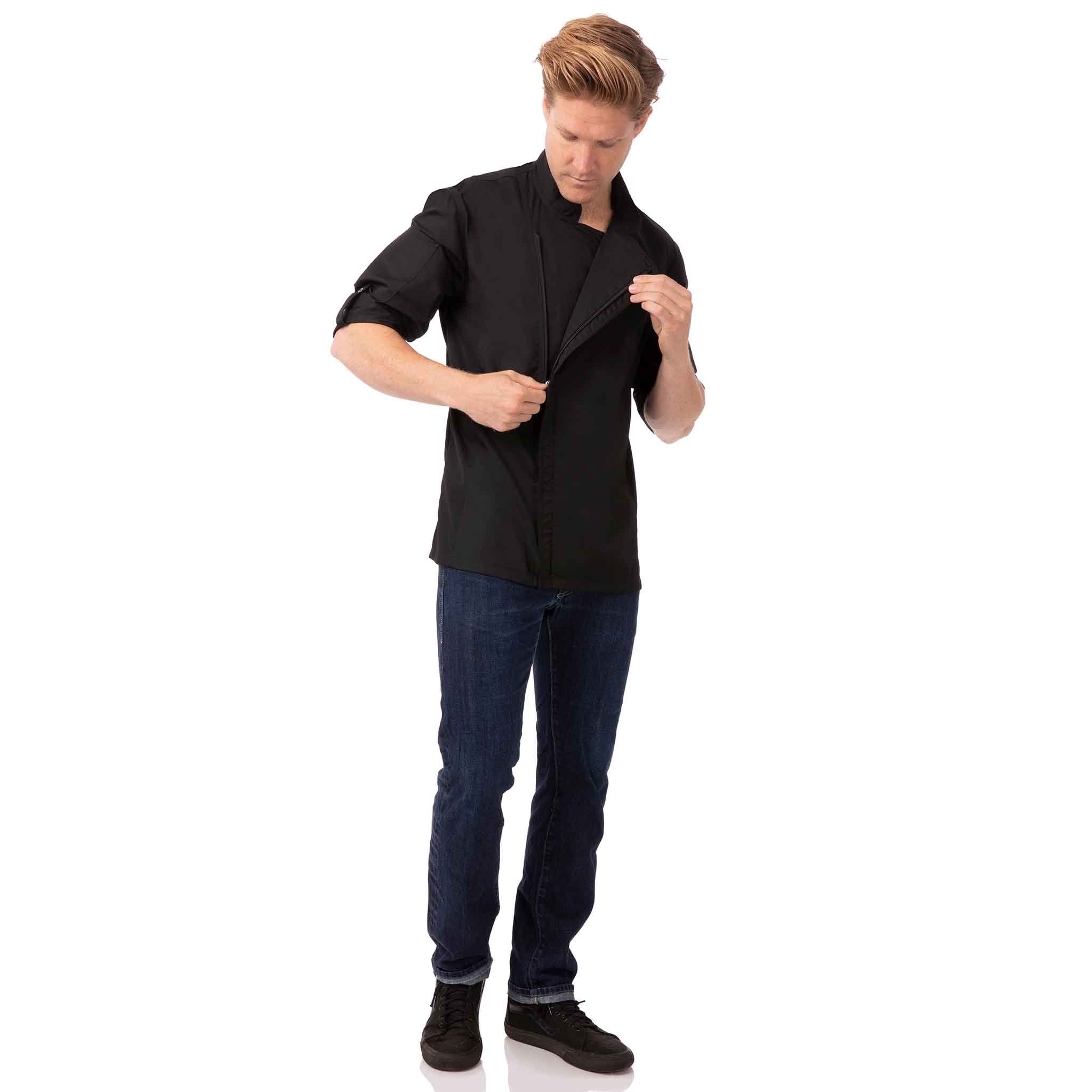 ハートフォード」ブラック・ジッパーコックコート｜Chef Works® — Chef  