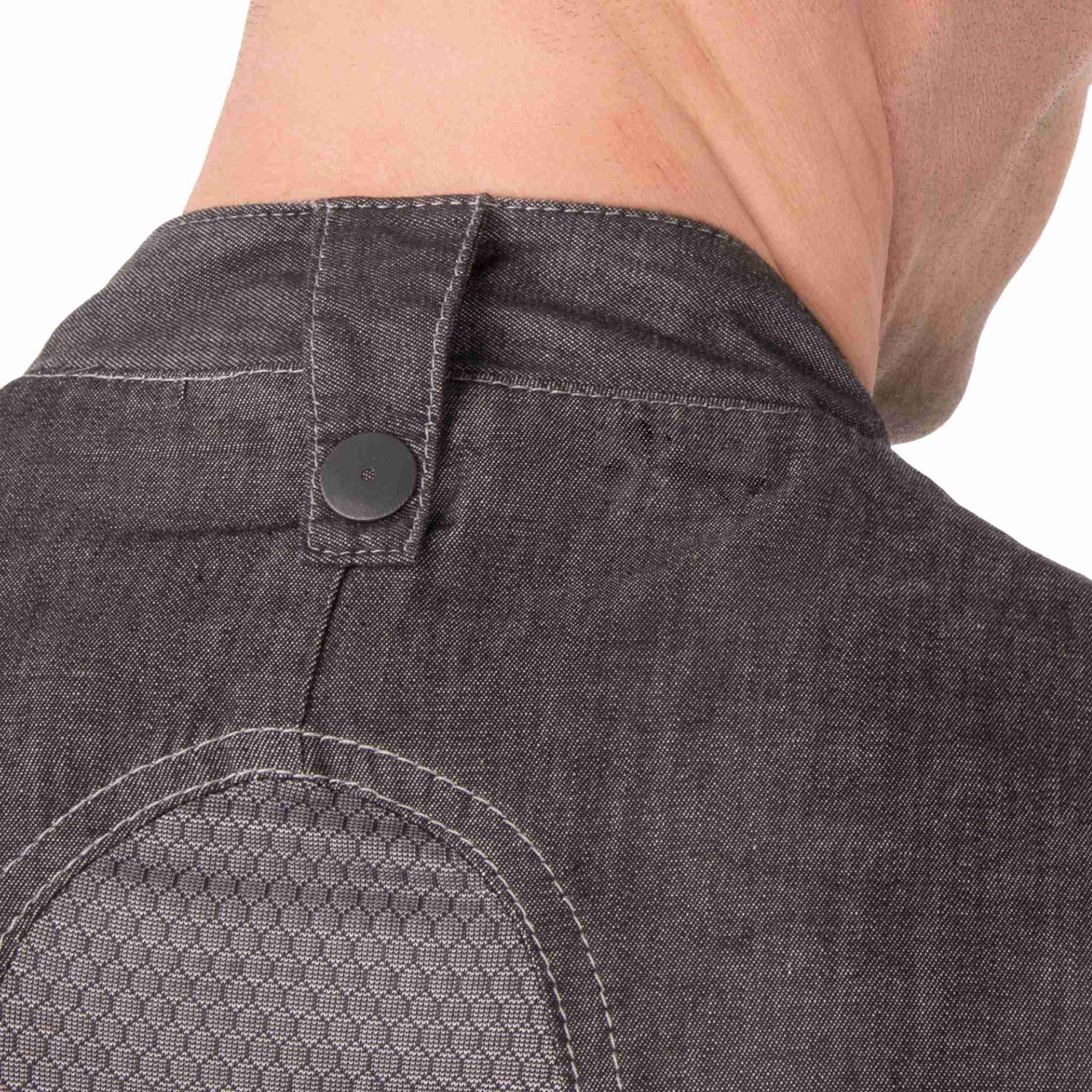 Chef Works (シェフワークス) トライベッカ ブラック 軽量デニム 半袖 コックコート