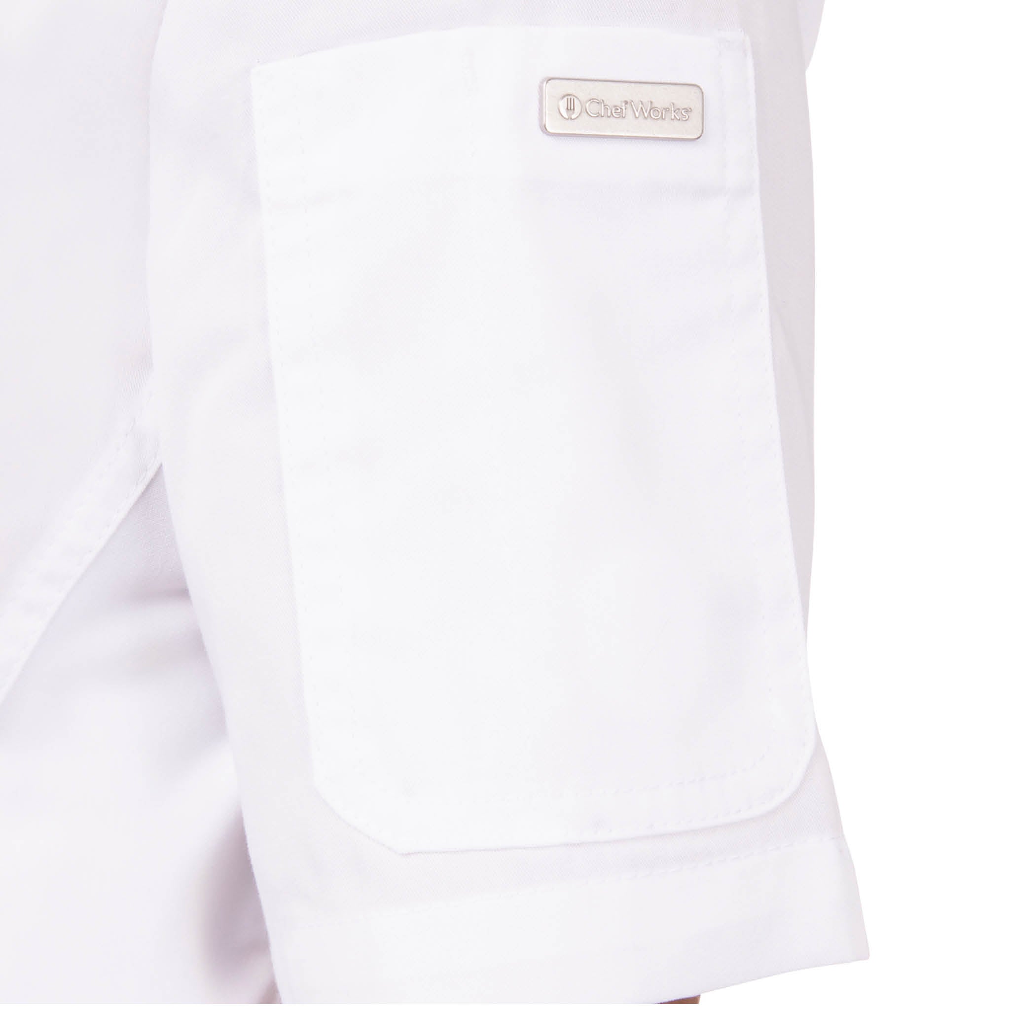 Chef Works (シェフワークス) レディース ロキシビィー ホワイト軽量半袖 スナップボタン コックコート