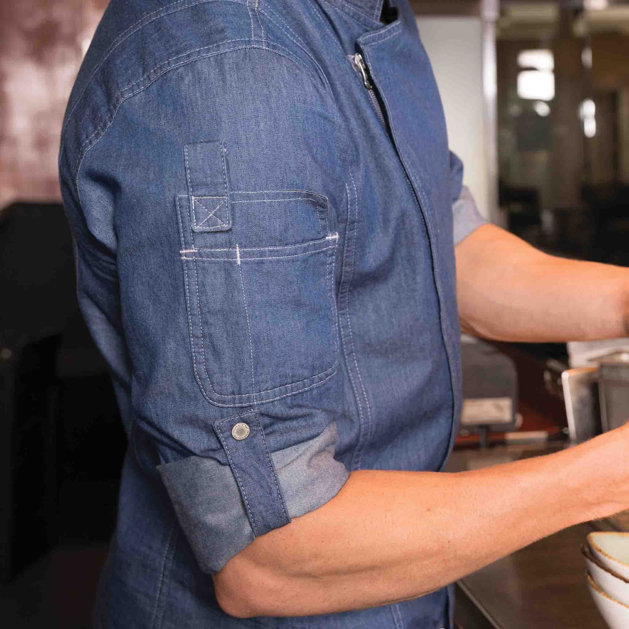 シェフワークス グラマシー デニム シェフ コックコート — Chef Works