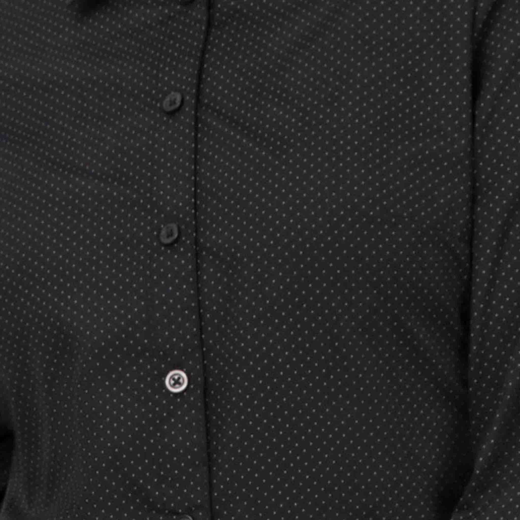 レディース デコ ブラック 長袖シャツ