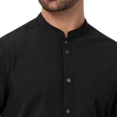 Chef Works (シェフワークス) メンズ シアサッカー ブラック 半袖シャツ