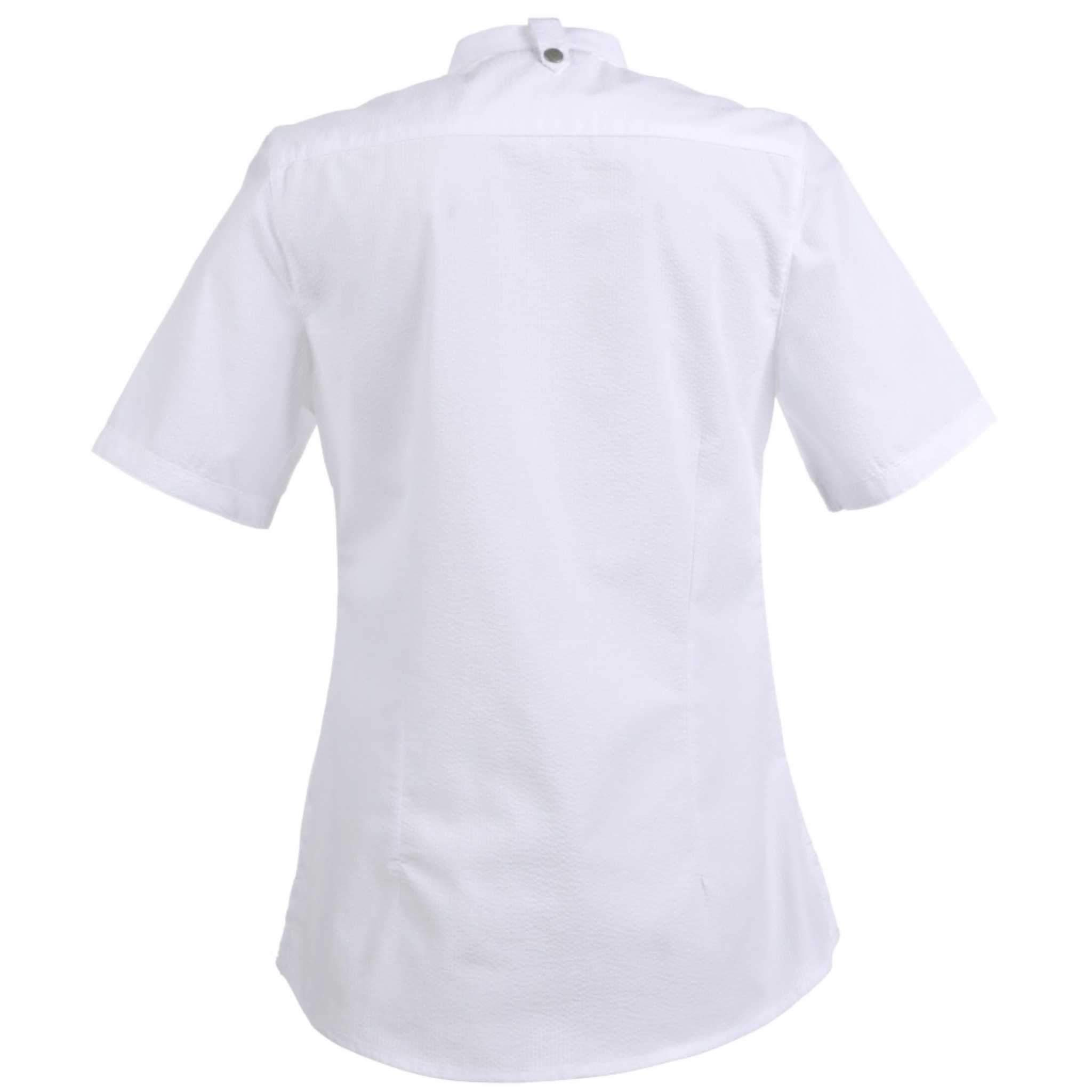 Chef Works (シェフワークス) レディース シアサッカー ホワイト 半袖シャツ
