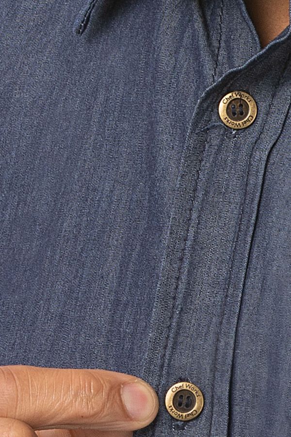 お洒落デニムシャツ「デトロイト」｜お手入れ簡単｜Chef Works