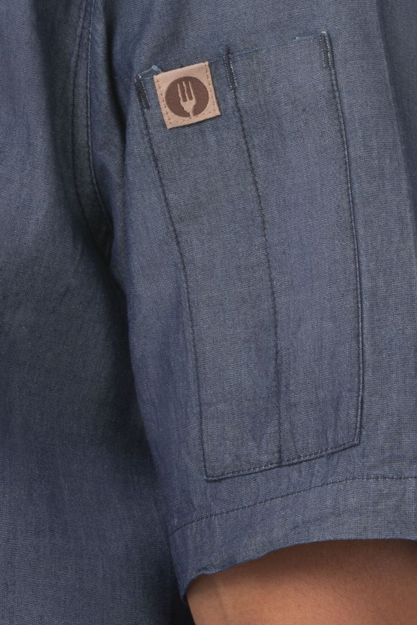 お洒落デニムシャツ「デトロイト」｜お手入れ簡単｜Chef Works® — Chef