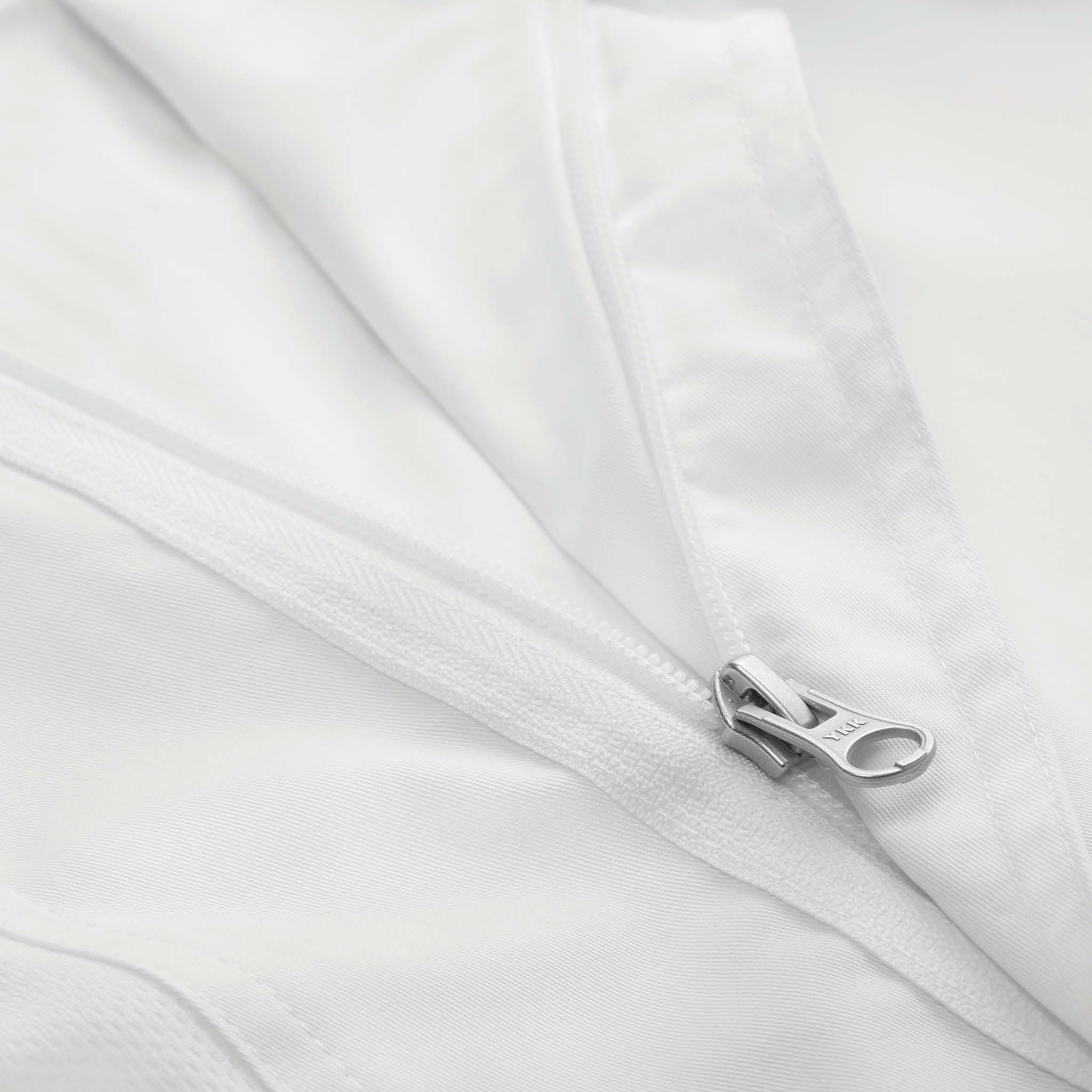 メンズ スプリングフィールド ホワイト ジッパー 軽量半袖 コックコート